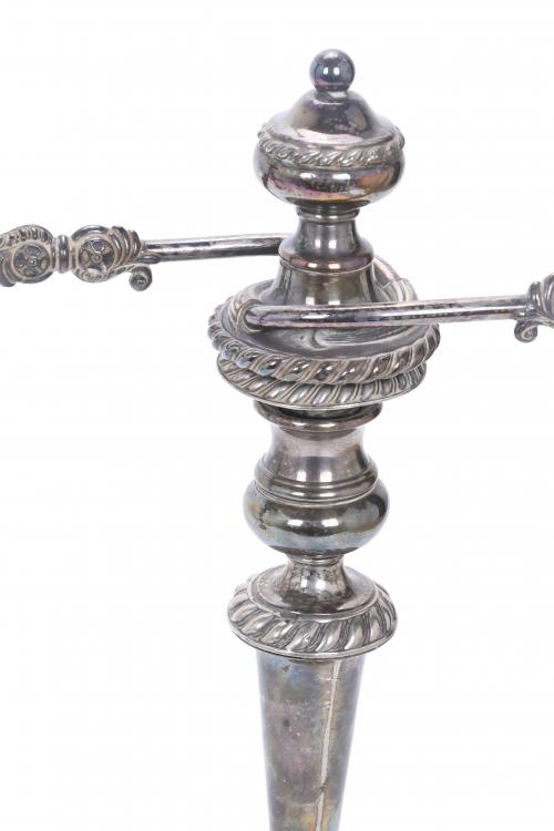 PAIR OF SPANISH CANDELABRA, MID 20TH CENTURY.