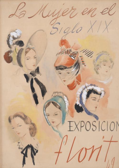 JOSÉ LUIS FLORIT RODERO (1909-2001). "LA MUJER EN EL SIGLO XIX", 1949.