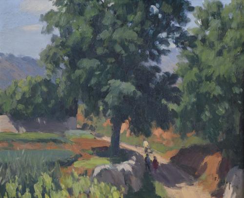 FRANCISCO LLOP MARQUES (1875-1970). "PAISAJE".