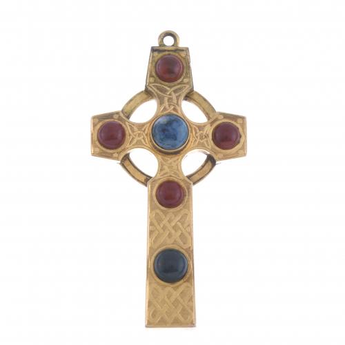 PROBABLY CELTIC CROSS PENDANT, 19TH CENTURY.