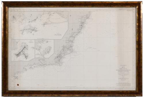 MADRID SCHOOL, LAST THIRD 19TH CENTURY. TWO NAUTICAL CHARTS