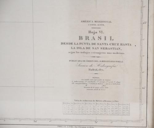 MADRID SCHOOL, LAST THIRD 19TH CENTURY. TWO NAUTICAL CHARTS