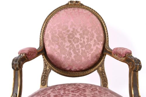 LOUIS XVI STYLE ARMCHAIR, MID 20TH CENTURY.