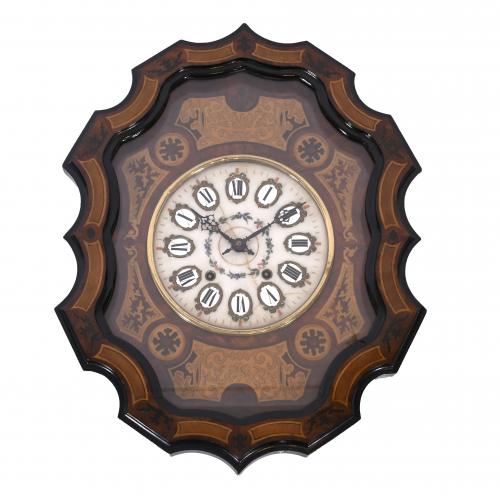 ELIZABETHAN PORTHOLE WALL CLOCK, LAST QUARTER OF 19TH CENTU