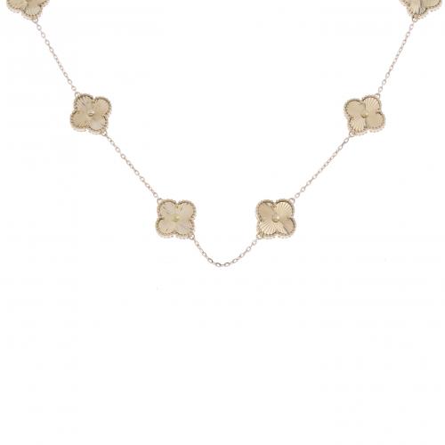 "VAN CLEEF" STYLE NECKLACE.