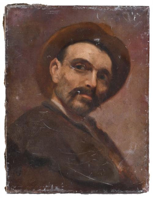 ATTRIBUTED TO SIMÓ GÓMEZ (1845-1880). "PORTRAIT OF A GENTLEMAN".