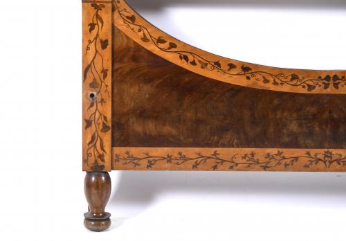 FERDINAND-STYLE HEADBOARD AND FOOTBOARD. 19TH CENTURY. 