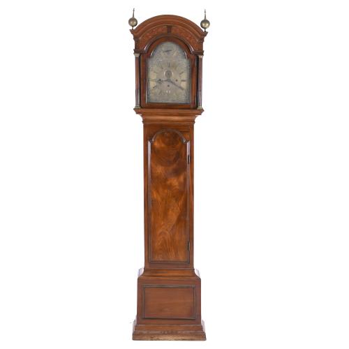 SPANISH GRANDFATHER CLOCK, 19TH CENTURY.