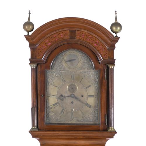 SPANISH GRANDFATHER CLOCK, 19TH CENTURY.