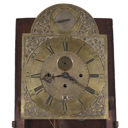 SPANISH GRANDFATHER CLOCK, 19TH CENTURY.