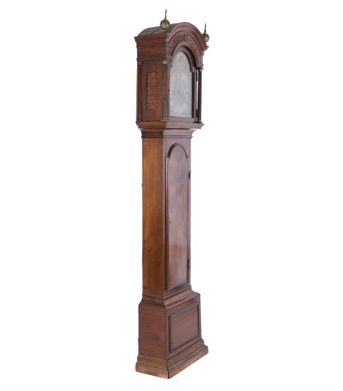 SPANISH GRANDFATHER CLOCK, 19TH CENTURY.