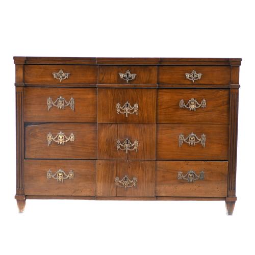 SPANISH CHEST OF DRAWERS, GEORGE III STYLE. MID 19TH CENTURY.