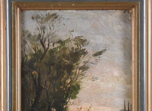 19TH CENTURY CATALAN SCHOOL. "LANDSCAPE".