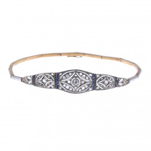 ART DÉCO BRACELET WITH DIAMONDS.