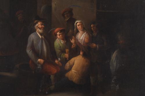 19TH CENTURY DUTCH SCHOOL. "COSTUMBRIST SCENE".