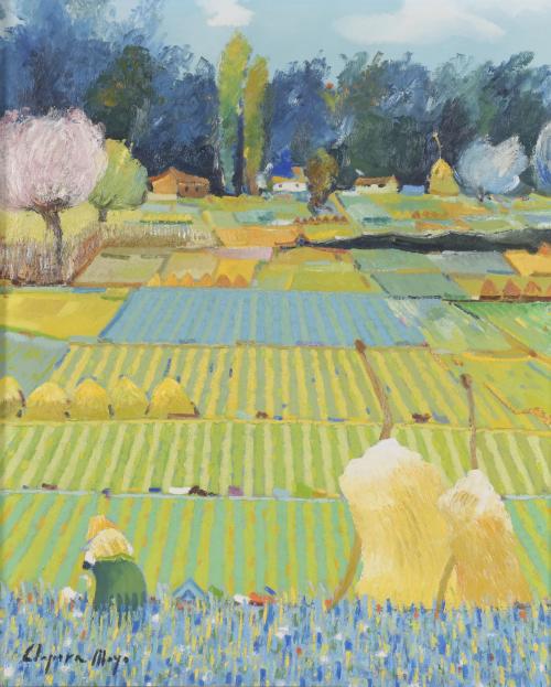 JOAN CLAPERA MAYA (1931-2008). "CAMPO DE OLOT". 