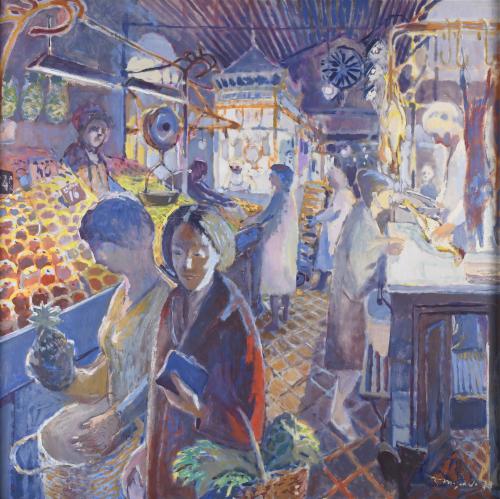 RAMÓN MOSCARDÓ (1953).  "LA BOQUERÍA MARKET", 1978.