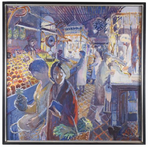 RAMÓN MOSCARDÓ (1953).  "LA BOQUERÍA MARKET", 1978.