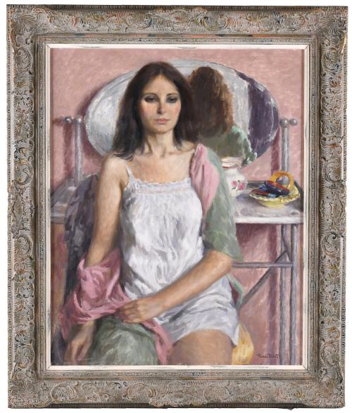 RAMÓN PICHOT SOLER (1924-1996). "FIGURE BY A DRESSING TABLE