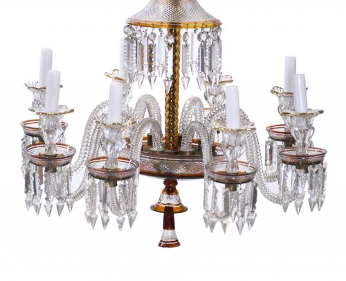 BACCARAT STYLE CEILING LAMP. 20TH CENTURY. 