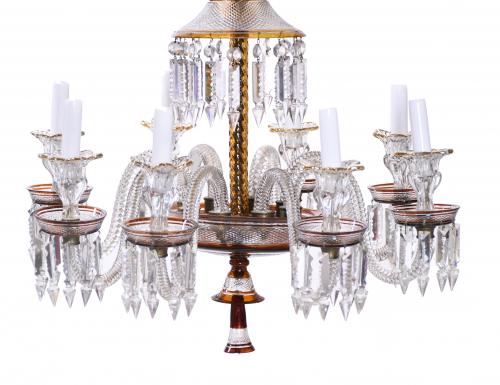 BACCARAT STYLE CEILING LAMP. 20TH CENTURY. 