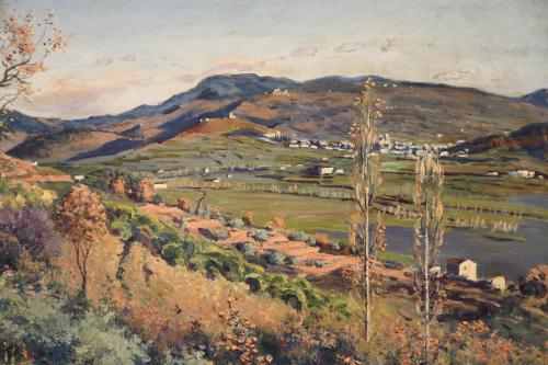 IVO PASCUAL RODES (1883-1949). "DES DE BASTONS, OLOT".