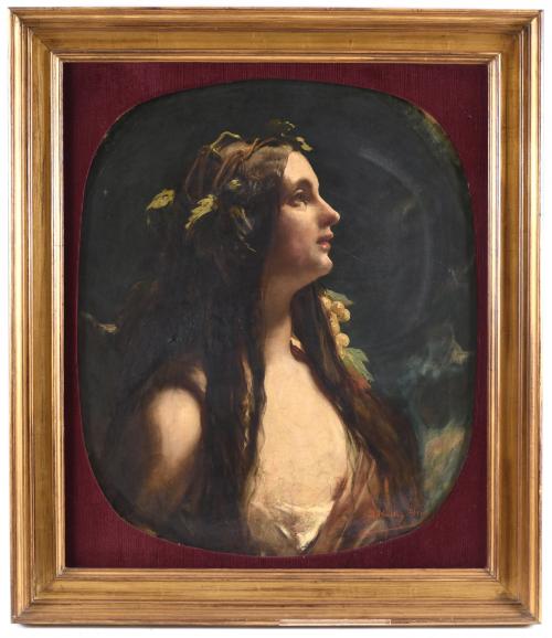 RAMÓN MARTÍ ALSINA (1826-1894). "PORTRAIT OF A GIRL IN PROF