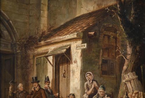 19TH CENTURY EUROPEAN SCHOOL. "THE EVICTED".