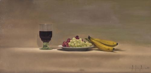 20TH CENTURY SPANISH SCHOOL. "STILL LIFE WITH FRUITS".