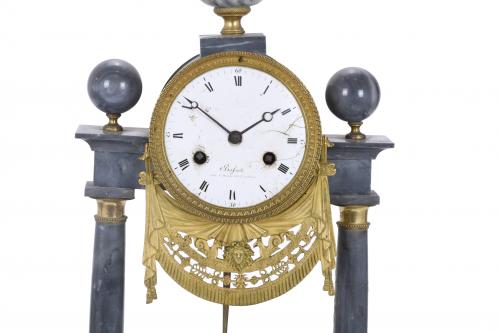 DIRECTORY-STYLE PORTICO CLOCK BY BASSOT, RUE ST. HONORÉ. CI