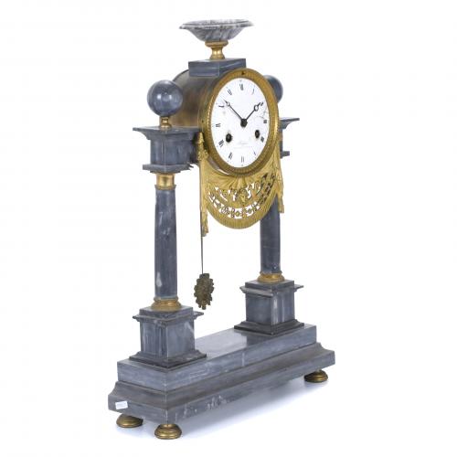 DIRECTORY-STYLE PORTICO CLOCK BY BASSOT, RUE ST. HONORÉ. CI