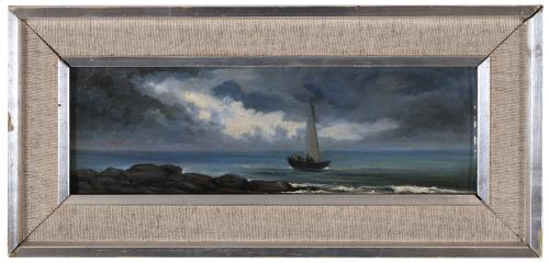 19TH CENTURY CATALAN SCHOOL. "SEASCAPE"