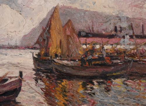 IVAN IVANOVITCH KOWALSKI (1839-1937). "PUERTO DE BARCELONA"