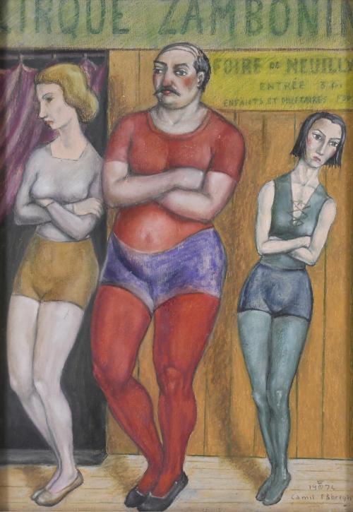 CAMIL FÀBREGAS I DALMAU (1906-2003). "CIRCUS CHARACTERS", 1974.