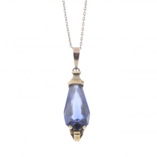 PENDANT FROM THE 1940'S WITH IOLITE.