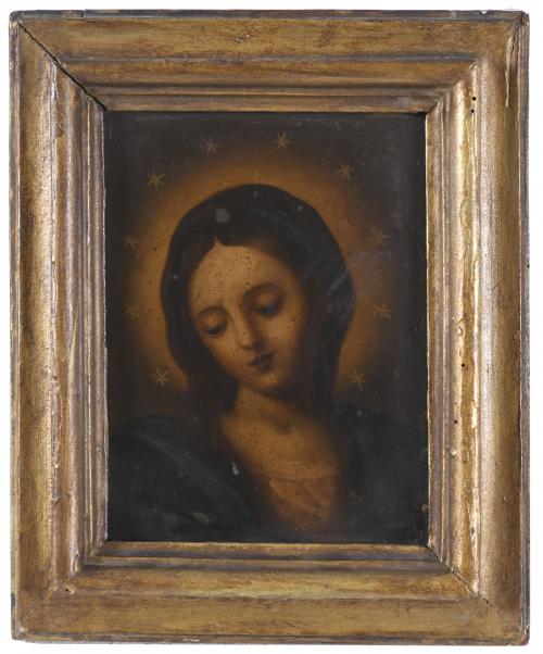 18TH CENTURY, SPANISH SCHOOL. "MADONNA".