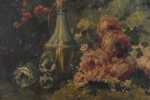 EARLY 20TH CENTURY SPANISH SCHOOL. "STILL LIFE WITH FLOWERS