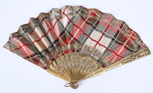 SET OF SEVEN FANS, 19TH AND 20TH CENTURIES.