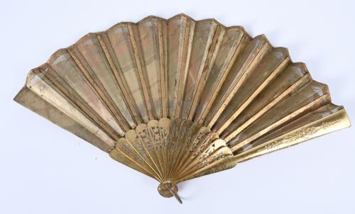 SET OF SEVEN FANS, 19TH AND 20TH CENTURIES.