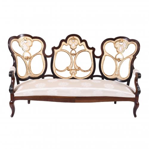 JOÃO V STYLE SETTEE, 20TH CENTURY. 