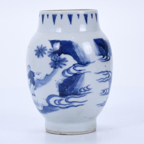 CHINESE JAR, QING DYNASTY, 19TH CENTURY. 