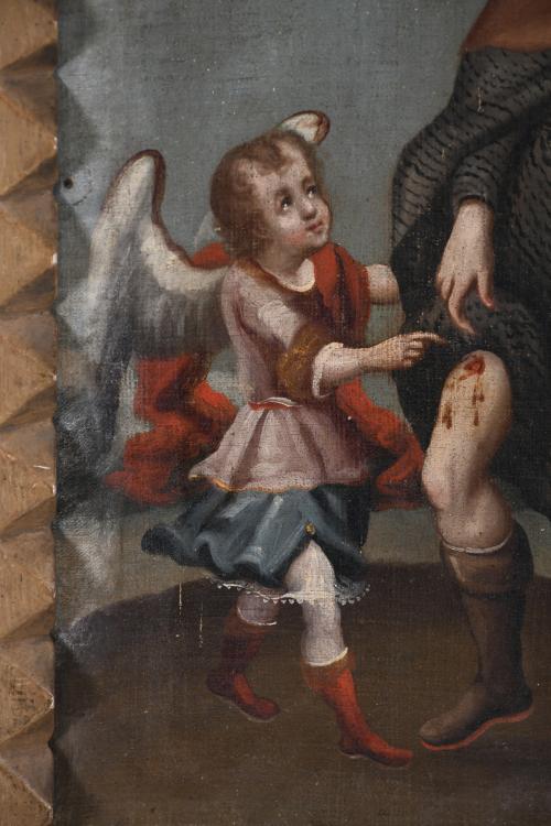 PROBABLY CUZCO SCHOOL, 18TH CENTURY. "SAINT ROQUE".