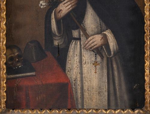 18TH CENTURY VICEROYALTY SCHOOL. "SAINT CATHERINE OF SIENA"