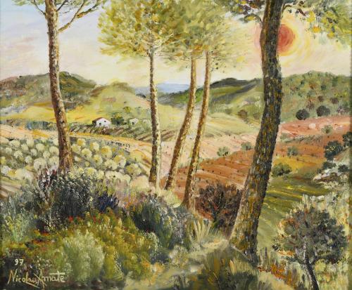 NICOLAU AMATE (1926-1998). "LANDSCAPE", 1997.