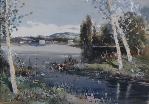 JOAN DE PALAU (1919-1991). "BANYOLES LAKE".