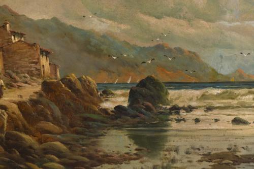 SEGUNDO MATILLA MARINA (1862-1937). "SEASCAPE", 1899.