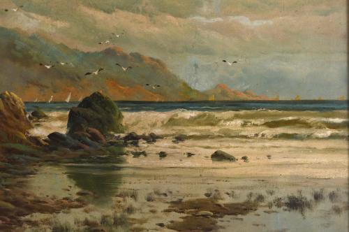 SEGUNDO MATILLA MARINA (1862-1937). "SEASCAPE", 1899.