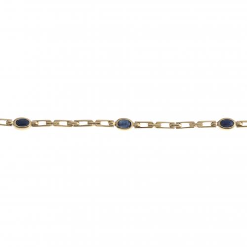 LINKS BRACELET WITH SAPPHIRES.