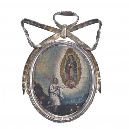 MEXICAN RELIQUARY OF OUR LADY OF GUADALUPE, EARLY 20TH CENT