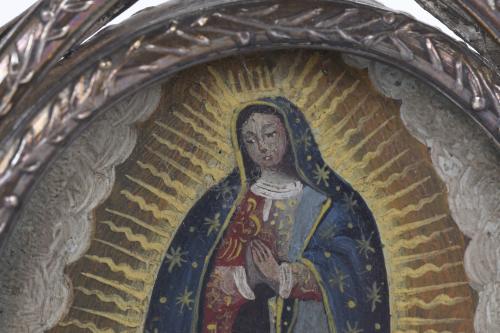 MEXICAN RELIQUARY OF OUR LADY OF GUADALUPE, EARLY 20TH CENT